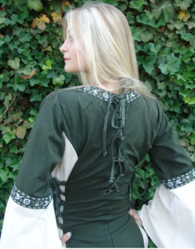 Preview: Mittelalterkleid mit Bordüre 