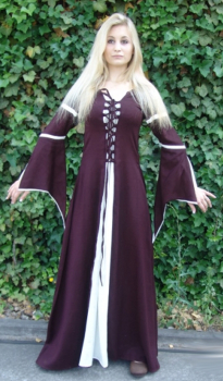 Preview: Kleid mit Trompetenärmeln 