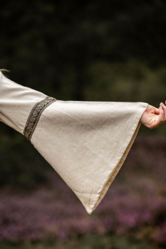 Mittelalter Baumwollkleid "Angie" - natur
