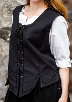 Preview: Miederweste mit Stickerei 