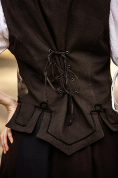 Preview: Miederweste mit Stickerei 