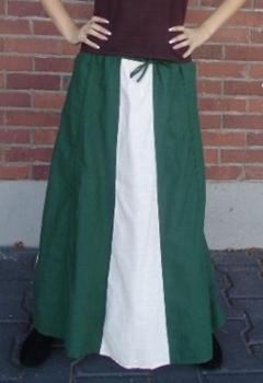 Mittelalterrock "Dana"  - grün/natur