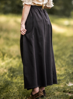 Preview: Mittelalterrock aus schwerer Baumwolle "Smilla"   - dunkelbraun