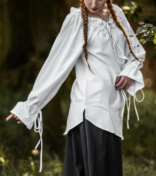 Mittelalterbluse "Morgan"  - weiß