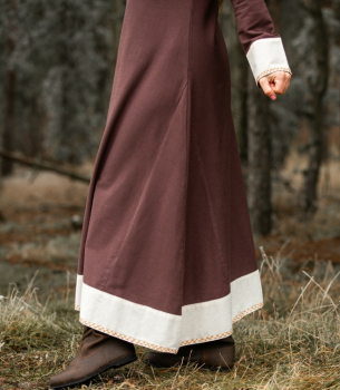 Preview: Wikinger Kleid Jorunn  -  braun/natur