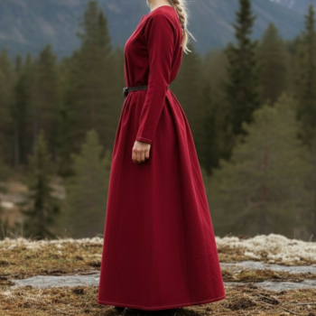 Preview: Wikinger Unterkleid Helga -  rot