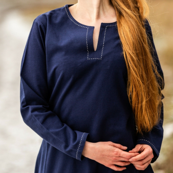 Preview: Wikinger Unterkleid Helga  -  blau