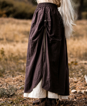 Mittelalter Rock "Elise"  -  braun/natur