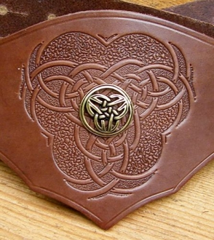 Preview: Mieder-Gürtel "Cottage" / mit Prägung - schwarz - Reif