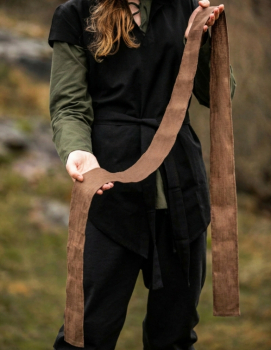 Preview: Gürtel "Torben" aus Leinen  -  taupe