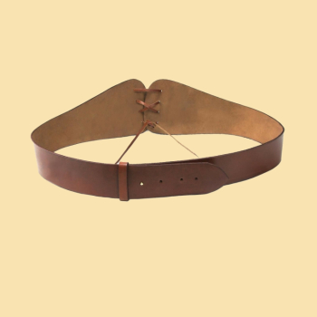 Preview: Miedergürtel "Alana" mit keltischer Prägung -  braun