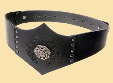 Preview: Miedergürtel "Morgaine" - Reif  -  schwarz