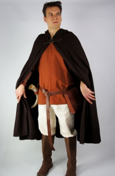 Preview: Ringgürtel aus robustem Leder "Arion"  -  braun