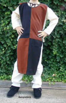 Kinder-Waffenrock Schachbrett   -  rot/schwarz