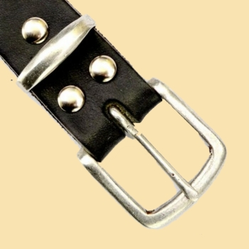 Preview: Klassischer Gürtel - Kernleder - 3 cm - schwarz