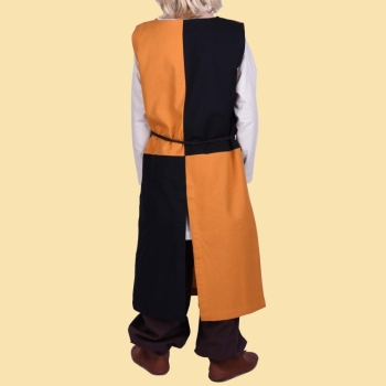 Preview: Kinder Waffenrock Lucas  -  senfgelb/schwarz