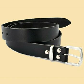 Klassischer Ledergürtel - Spaltleder - 3 cm - schwarz - 2