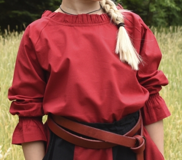 Preview: Kinder Mittelalter-Bluse  -  Helena  -  rot