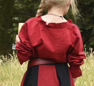 Preview: Kinder Mittelalter-Bluse  -  Helena  -  rot