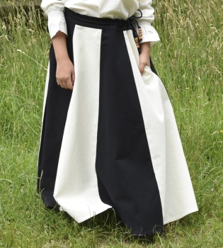 Preview: Kinder Mittelalter-Rock - Lucia - weit ausgestellt - schwarz/natur