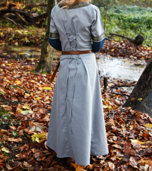 Preview: Kinder Mittelalterkleid Eleanor -  langarm -  blau