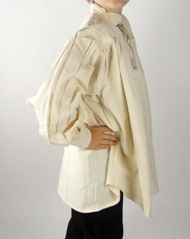 Kinder Stehkragen-Schnürhemd "Finn" -  natur