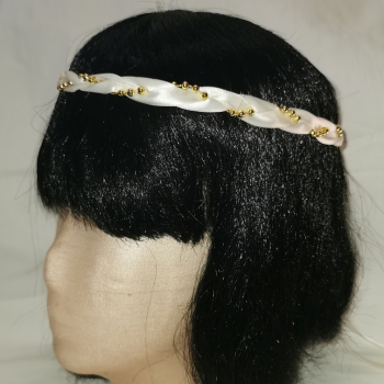 Jungfernband Elfenbein mit Gold