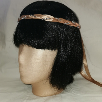 Jungfernband mocca – Silber