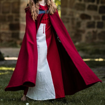 Kinderumhang mit Schließe "Agnes" - rot