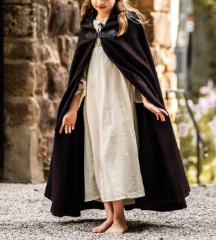 Kinderumhang mit Schließe "Agnes" - braun