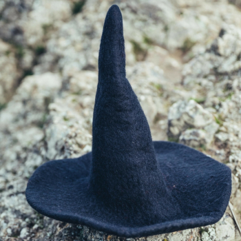 Kinder Hexenhut "Dolores" -  schwarz