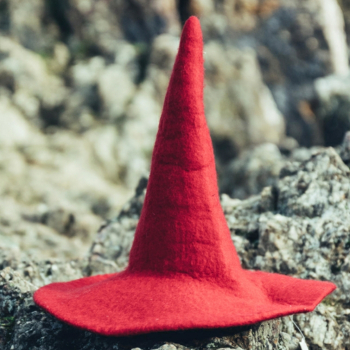 Kinder Hexenhut "Dolores" -  rot