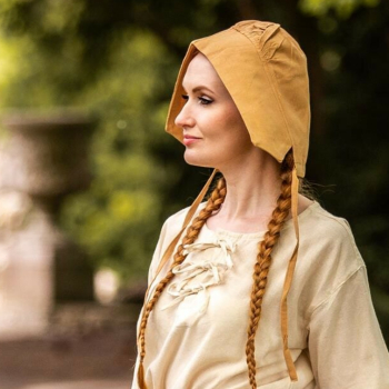 Preview: Mittelalter-Bundhaube "Claire" -  honigbraun
