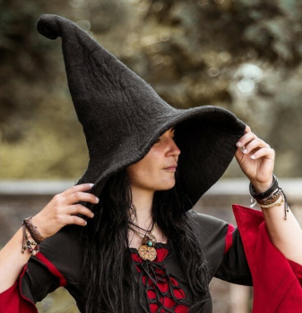 Hexenhut "Glinda"  -  schwarz