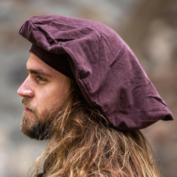 Samt-Barett "Kurt"  -  braun