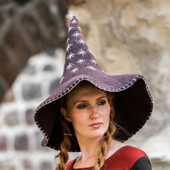 Hexenhut "Star"  -  braun