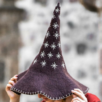 Preview: Hexenhut "Star"  -  braun