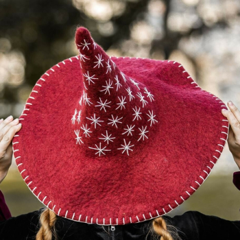 Preview: Hexenhut "Star"  -  rot