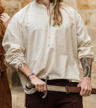 Mittelalterhemd "Bartholomeus"   -  natur