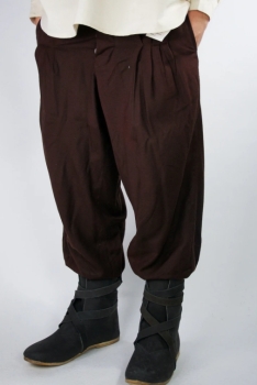 Preview: Weite Mittelalter-Hose "Eckart"  - Braun
