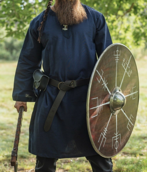 Tunika mit Bordüre "Halvor"  -  blau