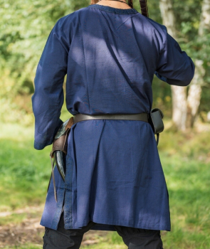 Preview: Tunika mit Bordüre "Halvor"  -  blau