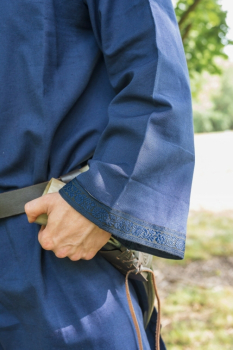 Preview: Tunika mit Bordüre "Halvor"  -  blau