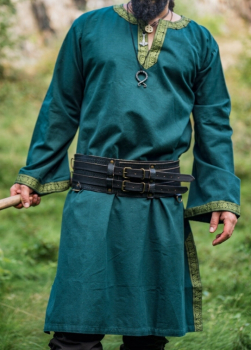 Tunika mit Bordüre "Halvor"  -  grün