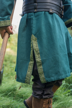 Preview: Tunika mit Bordüre "Halvor"  -  grün