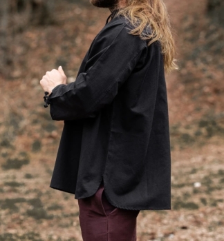 Preview: Mittelalterhemd  Bartholomeus   -  Schwarz