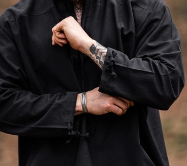 Preview: Mittelalterhemd  Bartholomeus   -  Schwarz