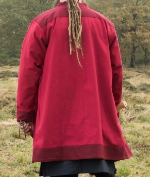 Preview: Klappenrock Bjorn, Wikinger-Mantel -  rot