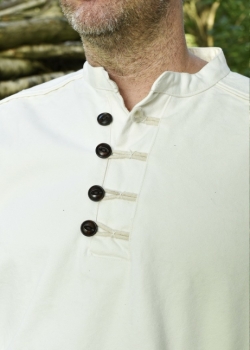 Preview: Festes Mittelalter Hemd Wille, gefüttert -  Natur