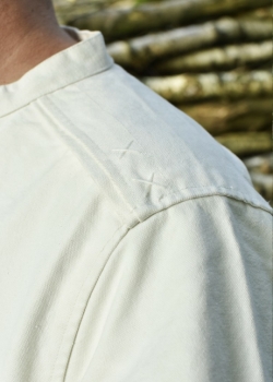 Preview: Festes Mittelalter Hemd Wille, gefüttert -  Natur